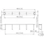 Patch panel METZ CONNECT 19 polegadas 1U 75 mm RAL 9005 preto 130894-03-29-E