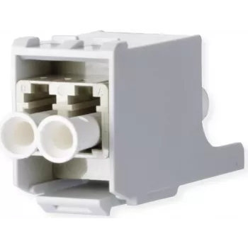 Módulo METZ CONNECT OpDAT LC duplex multimodo, ferrula de cerâmica, bege