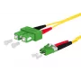 METZ CONNECT OpDAT cabo de patch SC-D APC/LC-D APC OS2 1,0 m - fibra monomodo