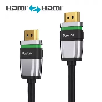PureLink Ultimate Series Cabo HDMI Ultra High Speed com Ethernet 1,0 m, triplamente blindado, preto, 8K 60Hz