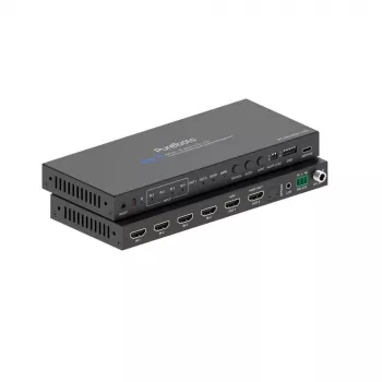 PureLink Comutador HDMI 2.1 4x1 - 48Gbps - 8K 60Hz 4:2:0 12-bit Audio De-Embedding e KVM - 4 portas