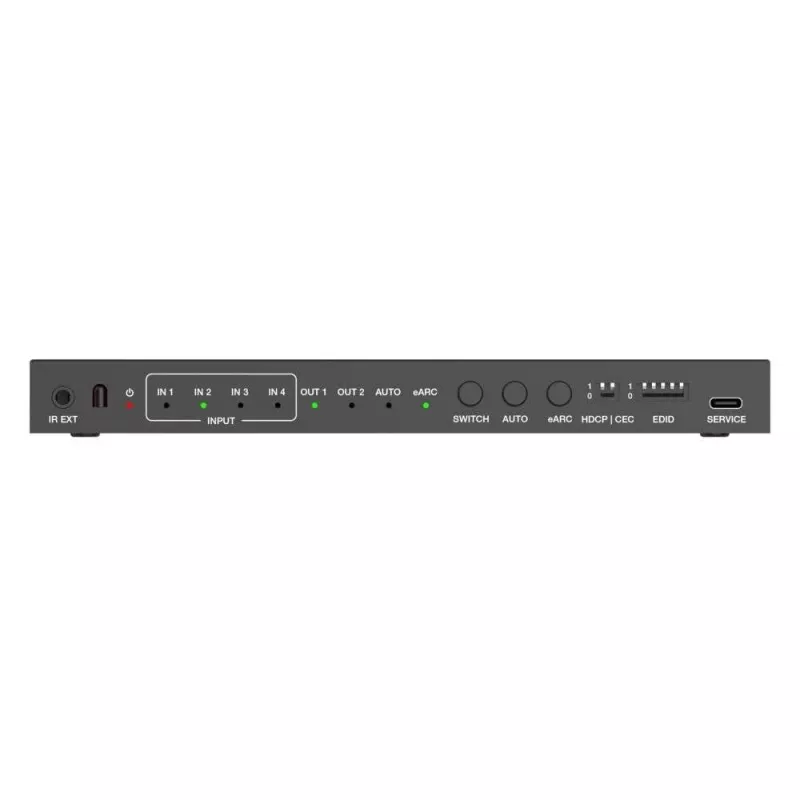PureLink Comutador HDMI 2.1 4x1 - 48Gbps - 8K 60Hz 4:2:0 12-bit Audio De-Embedding e KVM - 4 portas