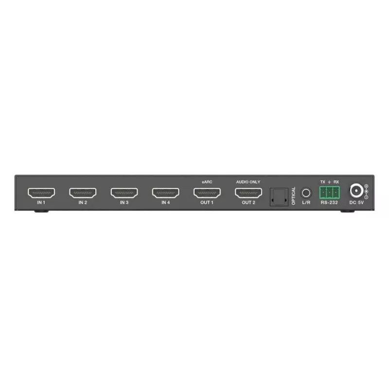 PureLink Comutador HDMI 2.1 4x1 - 48Gbps - 8K 60Hz 4:2:0 12-bit Audio De-Embedding e KVM - 4 portas
