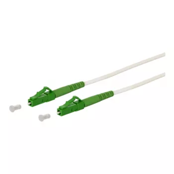 METZ CONNECT OpDAT Cabo de patch de fibra ótica LC APC para LC APC monomodo OS2 3 m branco
