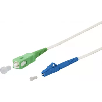 METZ CONNECT OpDAT Cabo de patch SC-S APC/LC-S OS2 branco 2,0 m