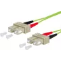 Metz Connect OpDAT Cabo de patch de fibra ótica SC duplex para SC duplex OM5 10 m