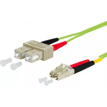 METZ CONNECT OpDAT Cabo de patch SC duplex/LC duplex OM5 2 m