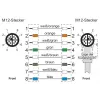 METZ CONNECT Cabo de patch M12 X-codificado 1 m Cat.6A S/FTP PUR verde 142M2X1A010