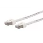 METZ CONNECT 13084U1588-E Ultraflex500 Cabo de patch RJ45 Cat.6 VoIP AWG26 S/FTP branco 1,5 m