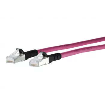 METZ CONNECT Cat.6A cabo patch 1308451002-E, violeta, 1 m