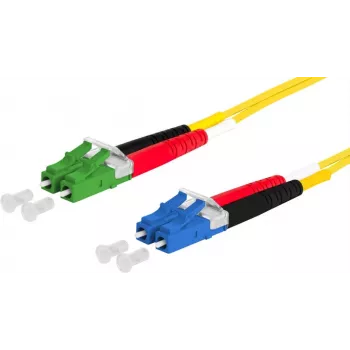 METZ CONNECT OpDAT Cabo de patch LC duplex para LC duplex APC OS2 monomodo 3,0 m