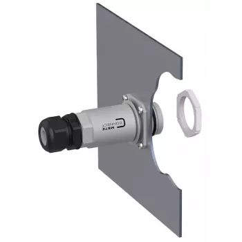 METZ CONNECT MCO IP69k Conjunto de caixa de proteção com terminal para aplicações exteriores, passagem de parede/caixa, 14040100-E