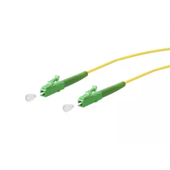 METZ CONNECT OpDAT Cabo de patch LC-S APC/LC-S APC OS2 duplex 5 m amarelo