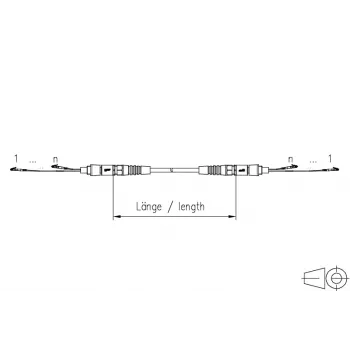 METZ CONNECT OpDAT VIK Cabo universal 12x OS2 LC-LC, 50 m
