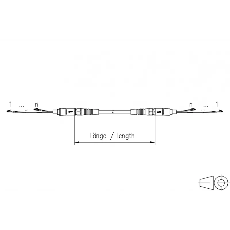 METZ CONNECT OpDAT VIK Cabo universal 12x OS2 LC-LC, 50 m
