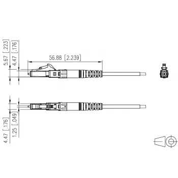 METZ CONNECT 1509QKJA002C-E Cabo de patch LC Duplex OS2 monomodo verde pack de 20