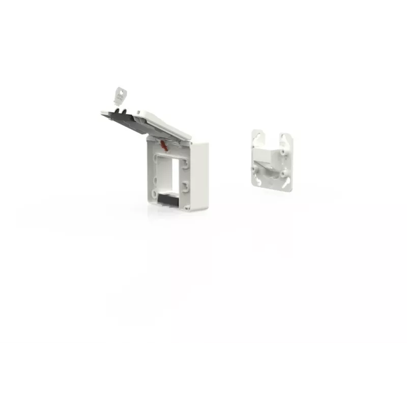 METZ CONNECT Caixa de encastrar IP44 2 portas não equipada para módulo MC branco puro
