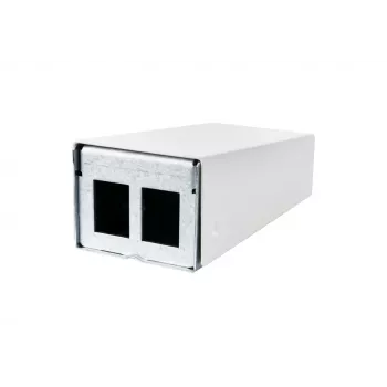 METZ CONNECT 130861-0202KE Tomada de parede de fibra ótica LC-Duplex OM4 2 portas branca