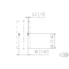 METZ CONNECT 130861-0202KE Tomada de parede de fibra ótica LC-Duplex OM4 2 portas branca