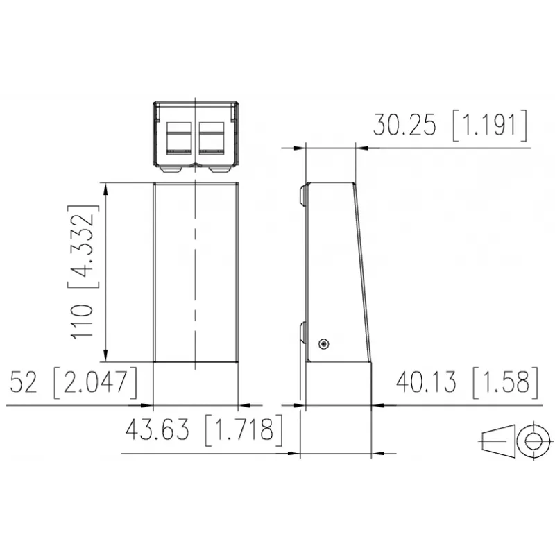 METZ CONNECT 130861-0202KE Tomada de parede de fibra ótica LC-Duplex OM4 2 portas branca