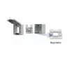 METZ CONNECT Caixa de sobrepor IP44 cinzenta para módulo Keystone 1309470003KI
