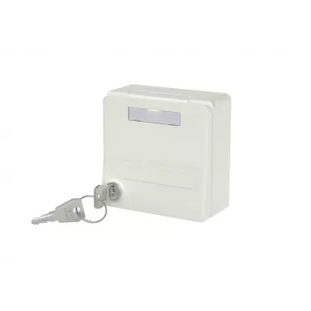 METZ CONNECT 1309471002KI Caixa de encastrar com tampa basculante e fechadura, branco puro