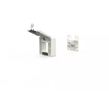 METZ CONNECT 1309471002KI Caixa de encastrar com tampa basculante e fechadura, branco puro