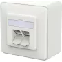 METZ CONNECT Tomada de sobrepor E-DAT C6A IDC branco tráfego - Acessório de rede
