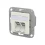 METZ CONNECT 130D381102-I E-DAT Cat.6A IDC UPk branco puro RJ45 Keystone Jack