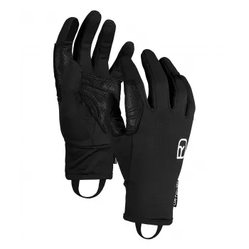 Luvas Ortovox Fleece Light Gloves - Black XXL