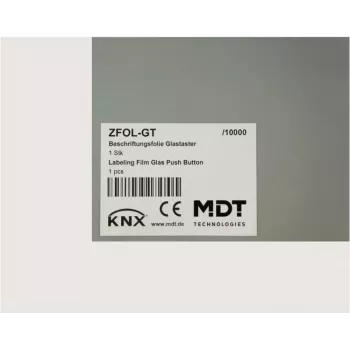MDT Película de Rotulagem para Glass Push-button Plus ZFOL-GT
