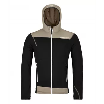Sweatshirt com capuz Ortovox Fleece Light - Black Raven