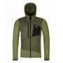 Sweatshirt com capuz Ortovox Fleece Grid para homem L Wild Herbs