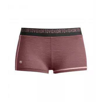 Boxer térmico Ortovox 185 Rock'N'Wool Hot Pants para mulher - Chestnut, tamanho M