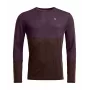 Ortovox 185 Rock N Wool Long Sleeve - Dark Wild Berry, tamanho L
