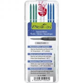 PICA-MARKER Pica DRY Refills Special - 8 minas (grafite, vermelho, branco) 2,8 mm