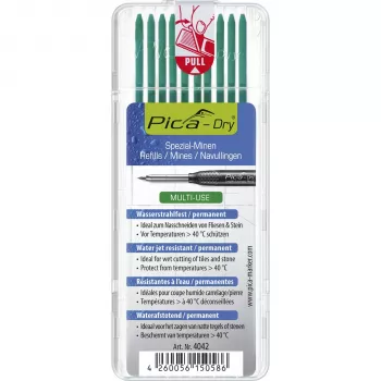 PICA-MARKER Pica DRY Refills verde - 10 minas, 2,8 mm, 125 mm