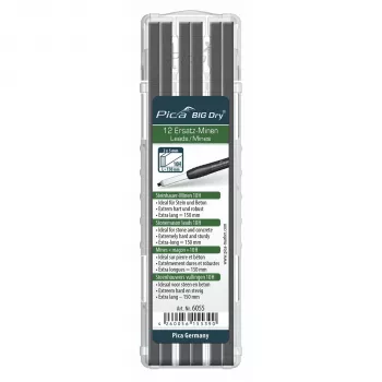 Minas Pica BIG DRY para canteiro 10H - pack de 12, 2x5mm, grafite