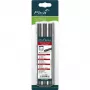Recargas Pica BIG DRY para carpinteiro 2H - 12 minas, retangular 2x5mm, 150mm, grafite preto