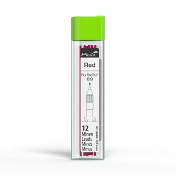 Recargas Pica Fine-Dry vermelho - 8 minas, 2,8 mm, 125 mm