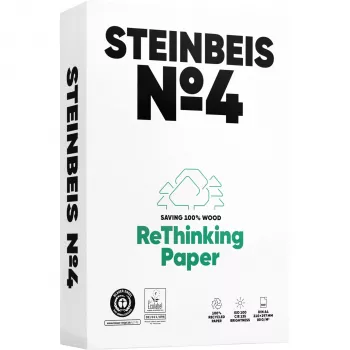Steinbeis N.º 4 Papel reciclado A4 80 g/m² 500 folhas ISO 100