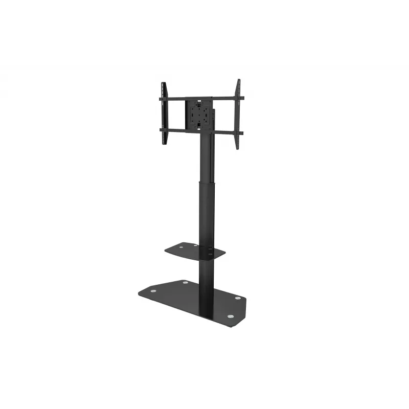 celexon Professional Adjust-3270MP Suporte móvel em carrinho para ecrãs de 32-70 polegadas, alumínio anodizado, vidro leitoso, preto