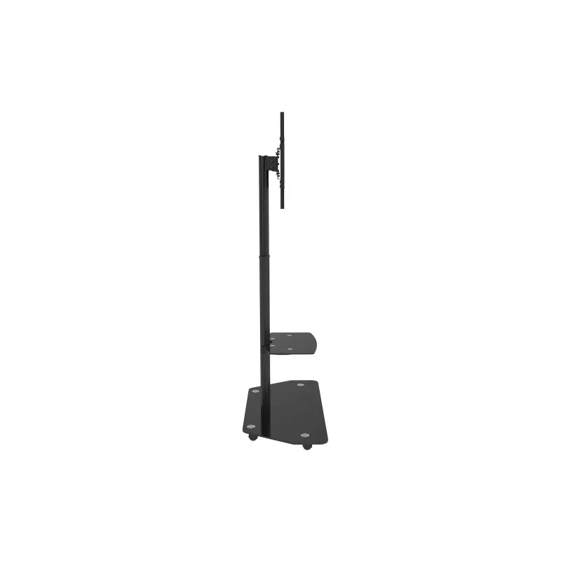 celexon Professional Adjust-3270MP Suporte móvel em carrinho para ecrãs de 32-70 polegadas, alumínio anodizado, vidro leitoso, preto