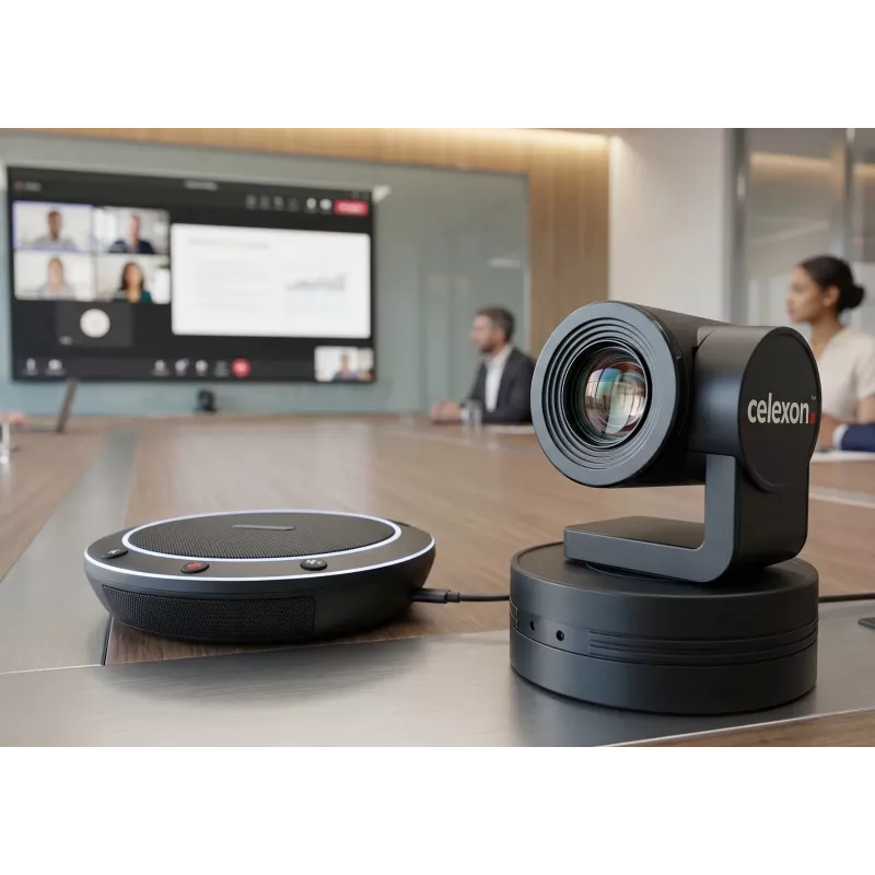 CELEXON VKS2040 Kit de videoconferência - câmara Full HD 1080p, alta-voz, telecomando