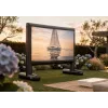 Ecrã de projeção insuflável para exterior Celexon Professional INF 100, 100 polegadas 16:9, área visível 222 x 125 cm, compatível com 4K-UHD