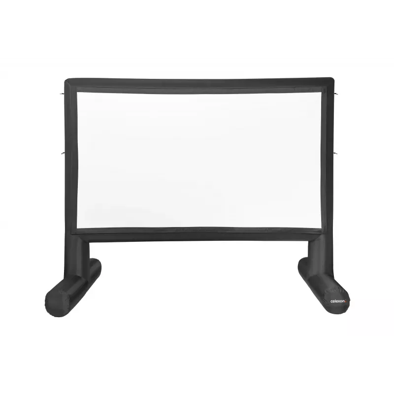 Ecrã de projeção insuflável para exterior Celexon Professional INF 100, 100 polegadas 16:9, área visível 222 x 125 cm, compatível com 4K-UHD