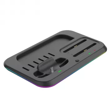 ready2gaming Nintendo Switch 2 Dock de Carregamento - Carregador 4 Joy-Con com indicadores LED, Preto