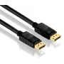 PureLink PureInstall Cabo DisplayPort 7,5m - DisplayPort 1.2 4K 60Hz - Fichas Douradas - Preto