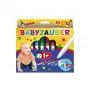 Malinos 300011 Babyzauber conjunto de massa de modelar - 10 sticks multicoloridos, 5 mm, não seca, certificado CE
