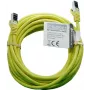 IT-BUDGET Cabo de rede Premium Full Copper - Flex AWG 26 - Cat.8.1 - 2000 MHz - isento de halogéneos - PoE+ - 40 Gbit - amarelo - 5 m